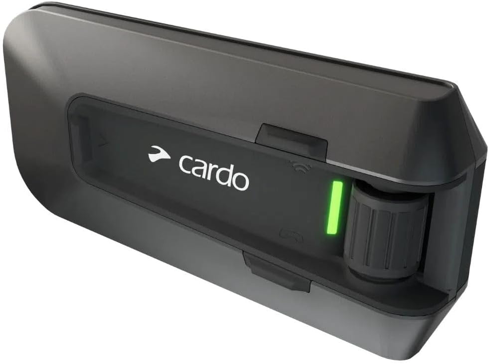 Cardo PACKTALK Edge Motorcycle Bluetooth Communication System Headset Intercom - Dual Pack