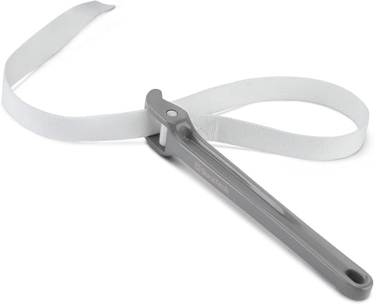 DURATECH Strap Wrench 12" Handle, Adjustable Nylon Strap Pipe Wrenches, Oil Filter Strap Opener Wrench