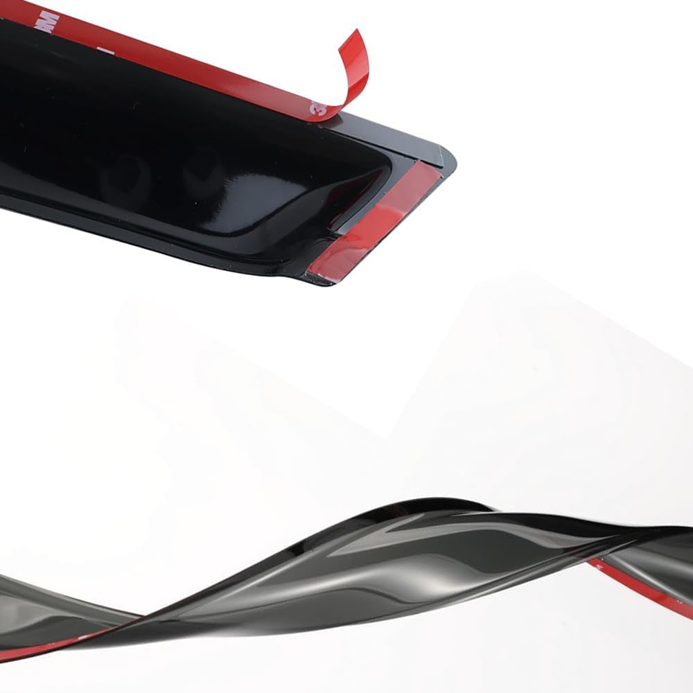 94425 Side Window Wind Vent Deflectors fit for 2007-2011 Toyota Camry Sedan,4pcs Outside Mount Style Sun Rain Guards Set,Dark Smoke Nice Window Visor