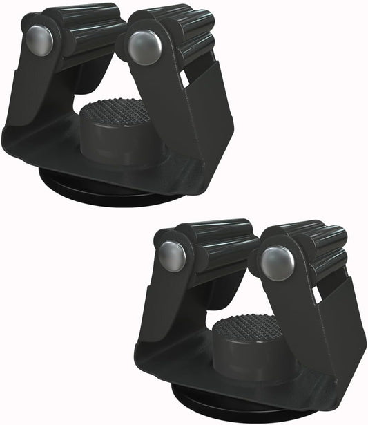 Magnetic Mop and Broom Holder, Broom Gripper Stainless Steel Mop Hanger Magnetic Broom Holder for Refrigerator, RV Camper Wall Organizer, Garage Kitchen Laundry Tools Organizer - 2 Pack/Gray…