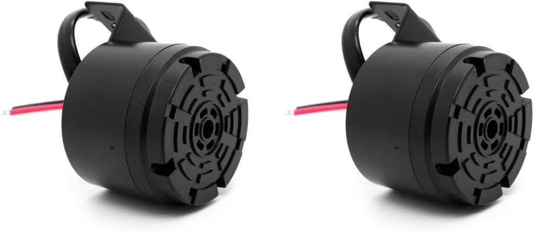 Universal 12-24V 100dB Waterproof Back-Up Alarm (Black-2 PCS)