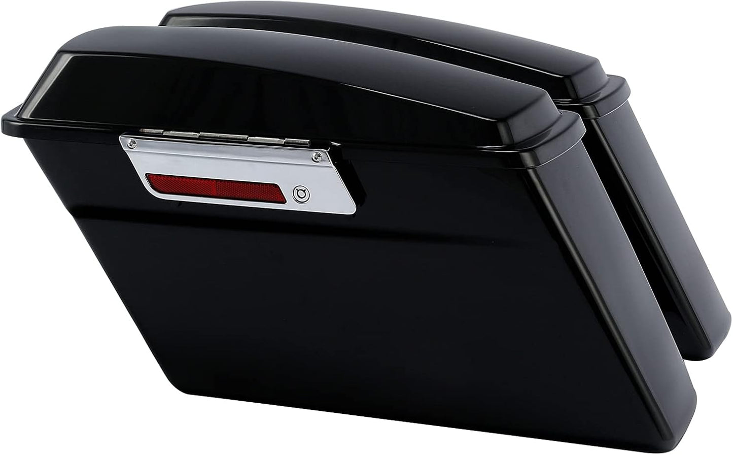 XFMT Hard Saddlebags Saddle Bag Turnk W/Black Conversion Brackets For Harley Heritage Softail Deluxe 1984-2017