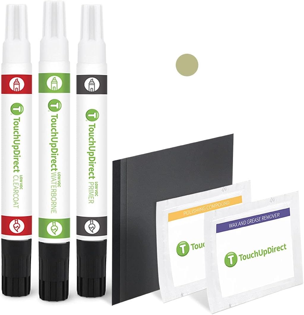 TouchUpDirect 4T8 Sandy Beach Metallic Compatible with Toyota Exact Match Touch Up Paint Combo - Platinum Kit