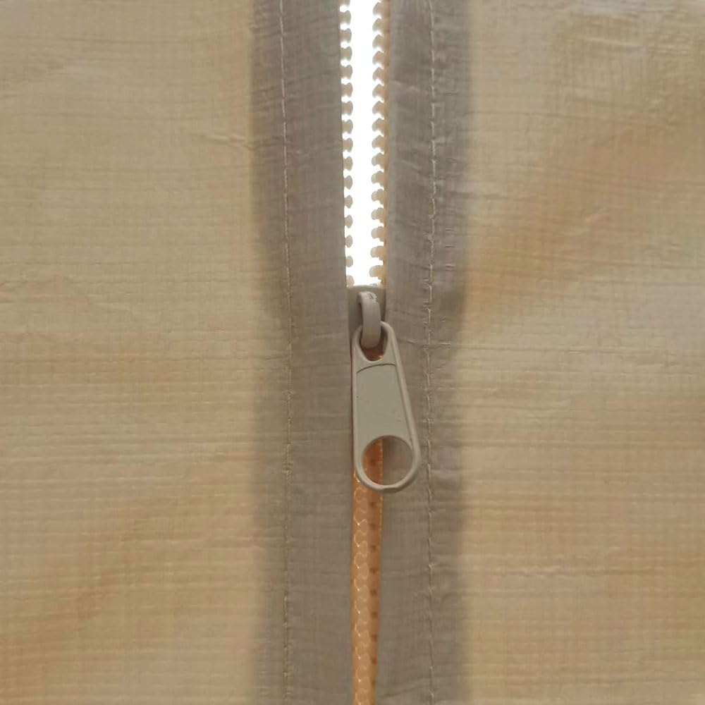 10 * 20 FT Carport Replacement Tarp Canopy, Sidewall kit Panel Set of 4, 180G PE Waterproof & UV Protected Replacement Sidewall Cover, Beige