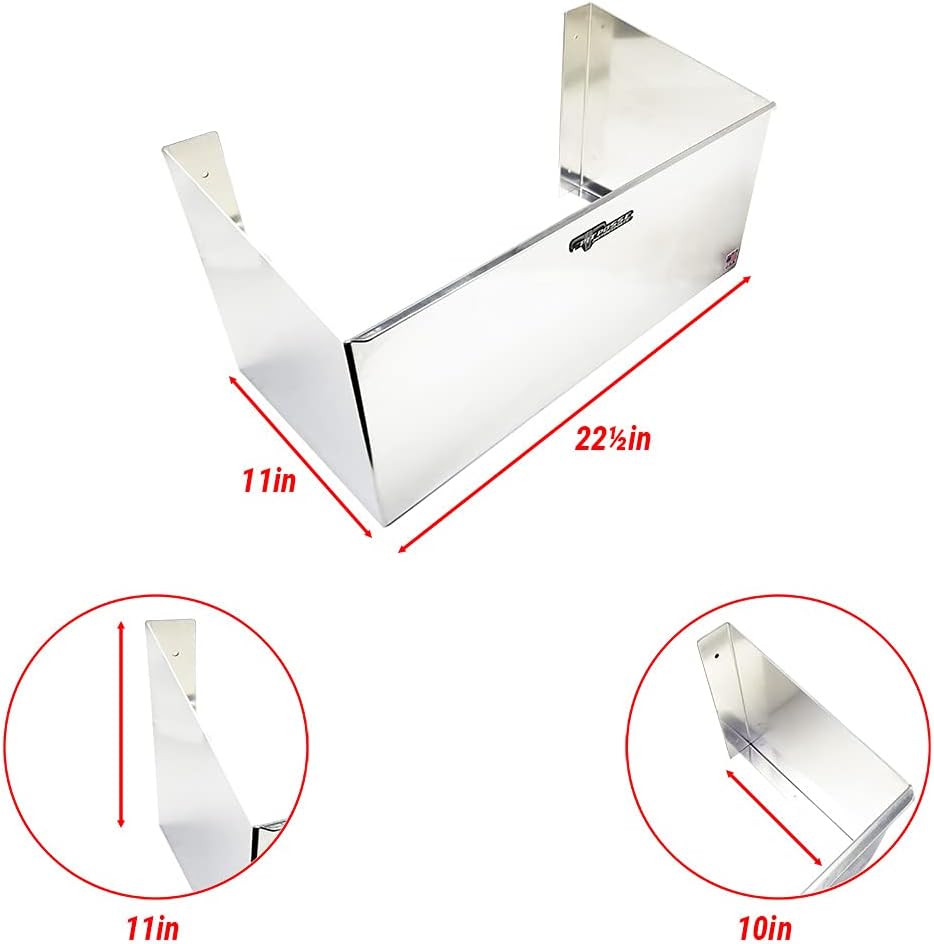 Pit Posse Double Utility Jug Holder Organizer Storage Rack - Made in USA - Holds 2 Five Gallon Utility Jug Containers - Anti-Rusting Aluminum - Garage Shop Enclosed Race Trailer (Silver)