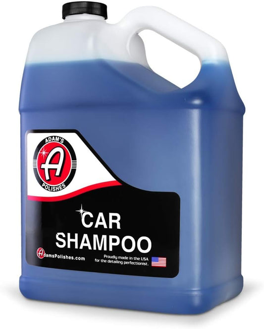 Adam's Polishes Car Wash Shampoo (Gallon) - pH Best Car Wash Soap For Snow Foam Cannon or Gun For Pressure Washer & 5 Gallon Bucket, Powerful Safe Spot Free Cleaning Liquid Auto Detergent