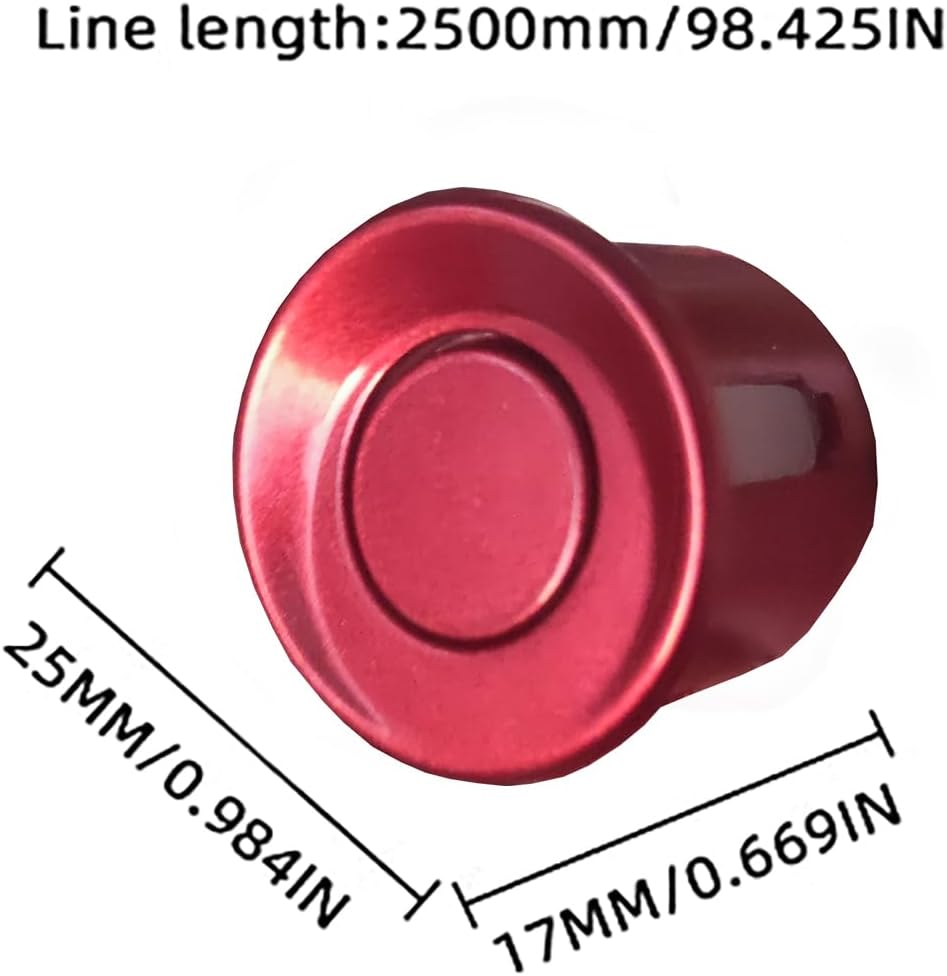 Radar Detectors 16 Color Options Adjustable Alarm Sound Professional Safety System(Dark Red)