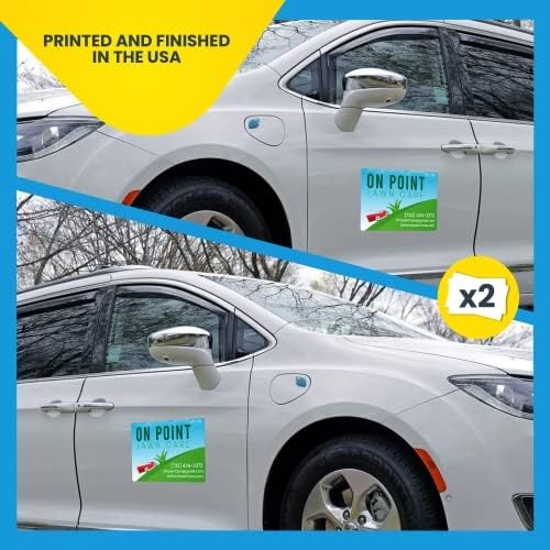 Magnet Me Up Customizable and Personalized Automotive Magnet Decals (12”x18” Rectangle)