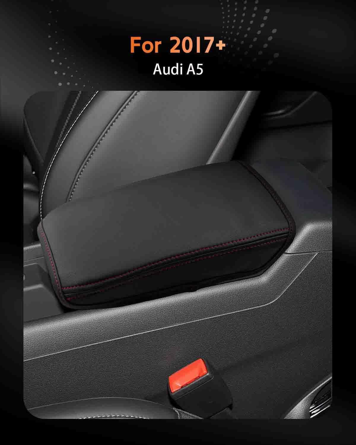 CDEFG for 2020-2025 Audi A5 Center Console Cover Armrest Cover for A5 (4-Door Version Only) 2020 2021 2022 2023 2024 2025 Accessories Console armrest Protector