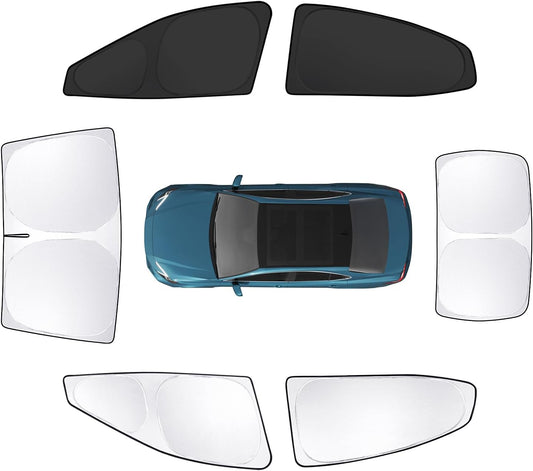 8pcs Car Window Shades for Toyota Camry 2025 Accessories,Windshield Side Rear Full Sunshade,Sun Visor UV Blocking, Privacy Protection and Blackout for Camping Outdoor