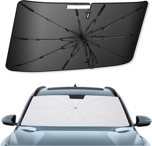 SXCY for 2022-2025 Hyundai Santa Cruz Windshield Umbrella Sunshade [Easier Foldable] for 2024 2025 Santa Cruz Accessories 2025 Santa Cruz Sunshade Umbrella 2025 Santa Cruz Windshield Umbrella Shade