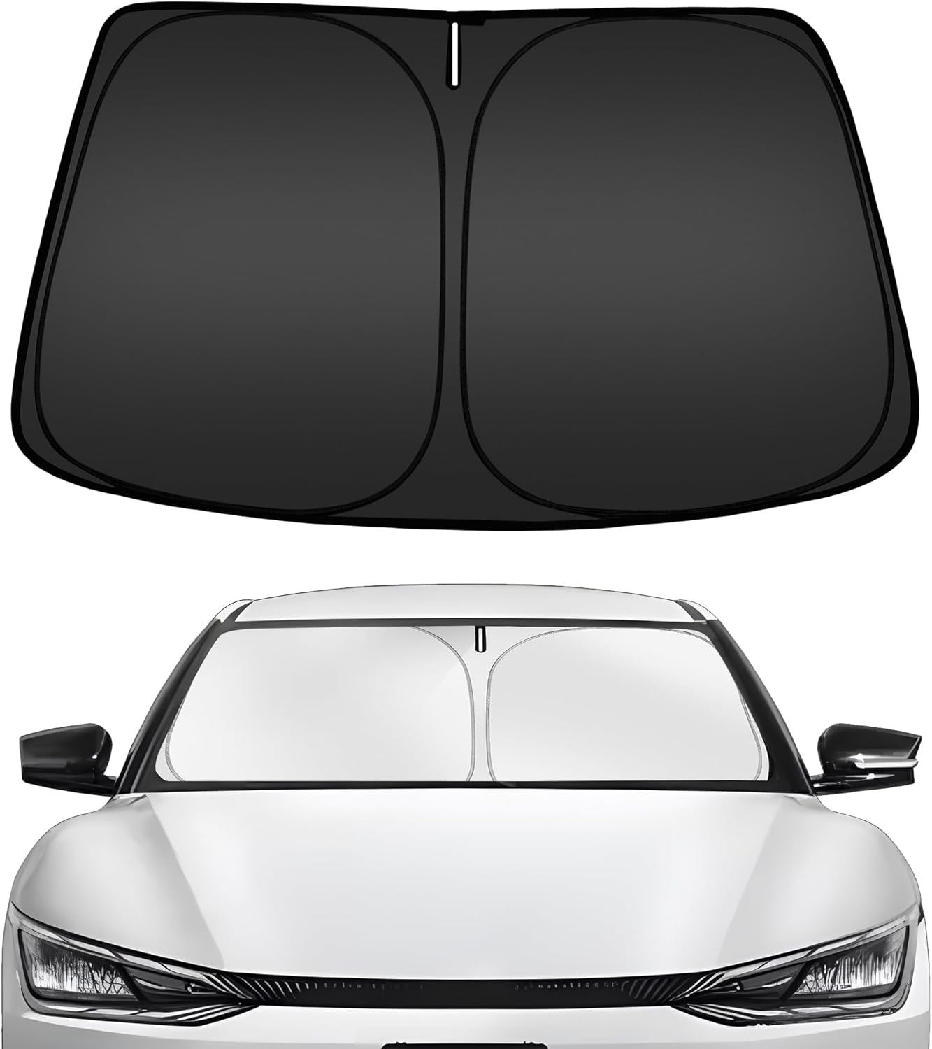 ARISMOTOR Windshield Sun Shade for Kia EV6 2022-2025 2026, Custom Fit Foldable Front Window Sunshade Sun Visor Protector, Block UV Rays Keep Your Car Cooler
