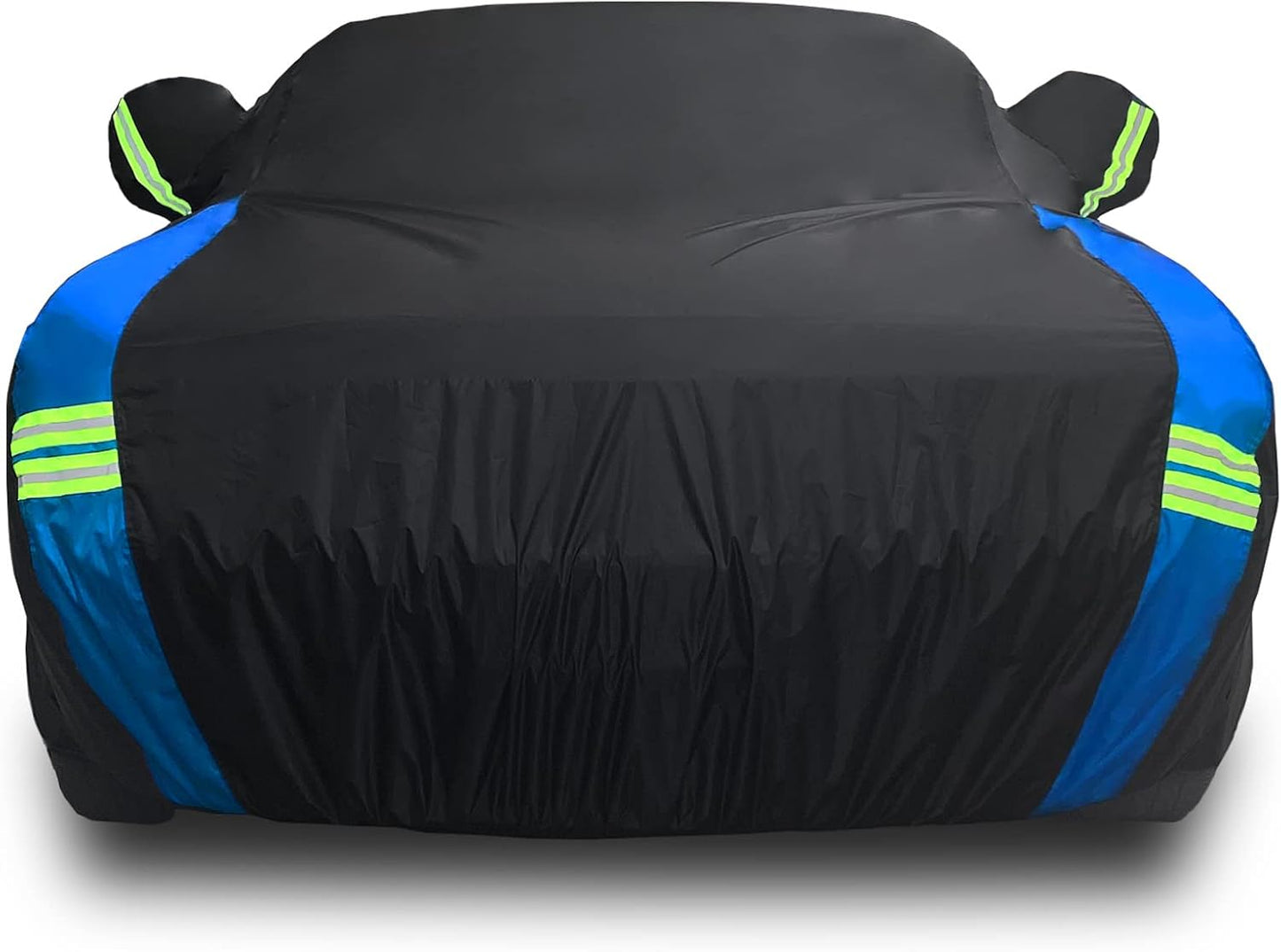 Avecrew Dodge Challenger Car Cover Waterproof All Weather for Automobiles, Outdoor Full Exterior Covers Fit 2008-2023 Dodge Challenger with Windproof Strap and Driver Door Zipper