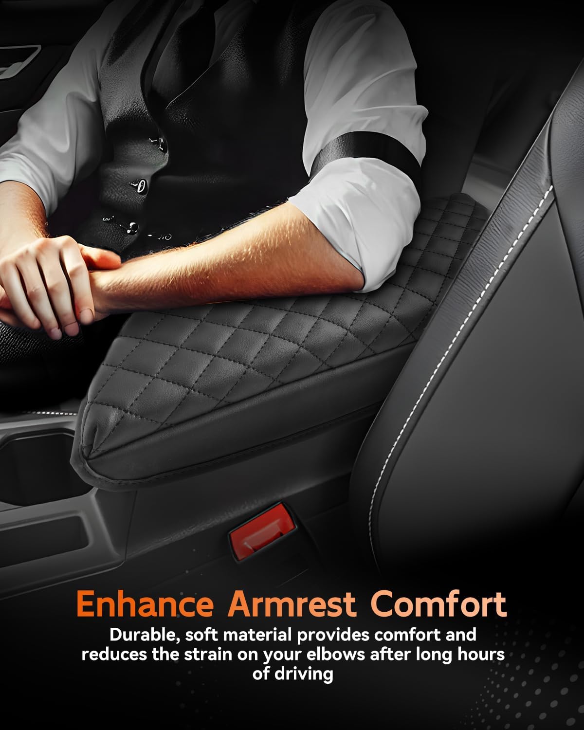 CDEFG for Volkswagen Jetta 2020-2025 Center Console Cover Armrest Box Cover for Jetta (S, Sport, SE, SEL, GLI Autobahn) 2021 2022 2023 2024 2025 Accessories Console Arm Rest Protector