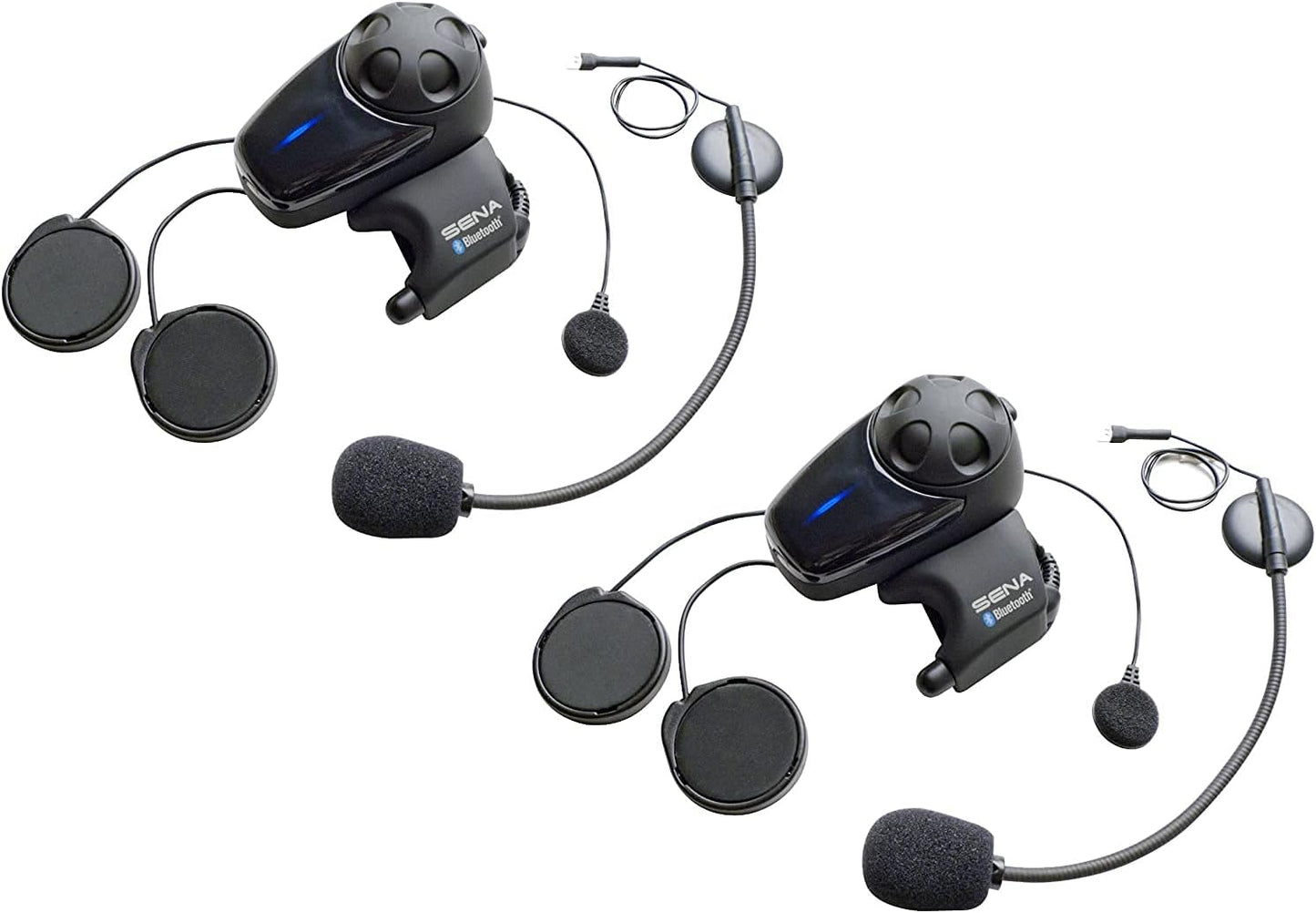 Sena SMH10D-11 Motorcycle Bluetooth Headset/Intercom Communication System with Universal Microphone Kit (Dual)