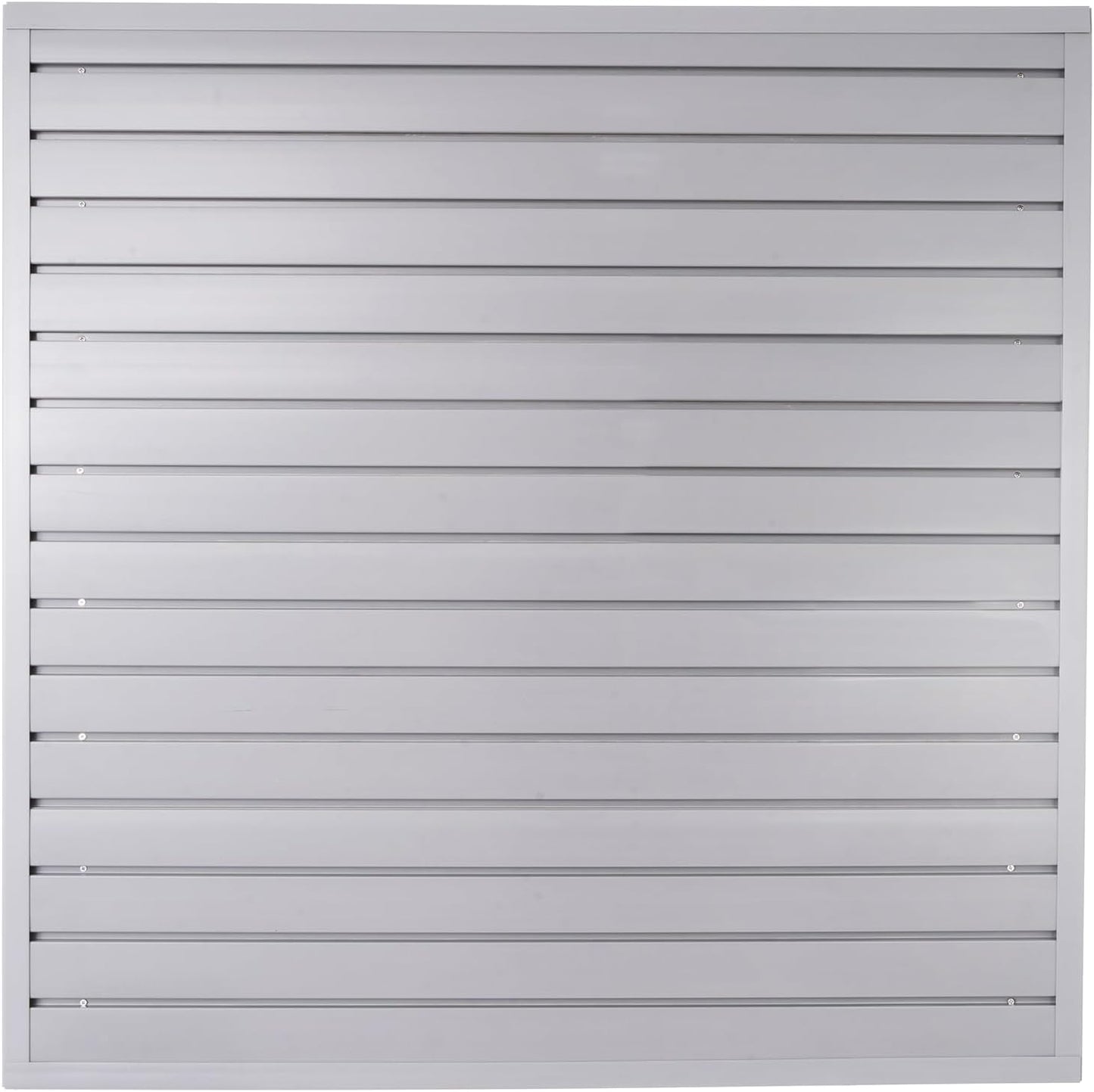 Slatwall Panel Garage Organizer Heavy Duty Wall Mounted, PVC Slat Panels Home Storage System, Tool Organization Peg Board 4ft by 4ft (Gray)