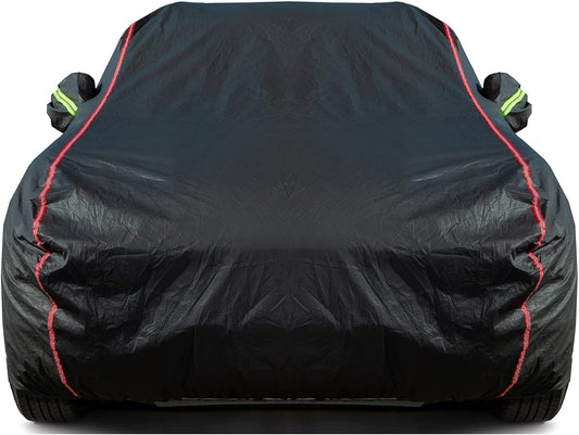 Breathable New Material, Waterproof Car Cover, Locks and Zipper Doors, Sunscreen Waterproof UV Prevention Snowproof Wind and Windproof,Suitable for Indoor Outdoor,for Sedan (205" to 216") B5