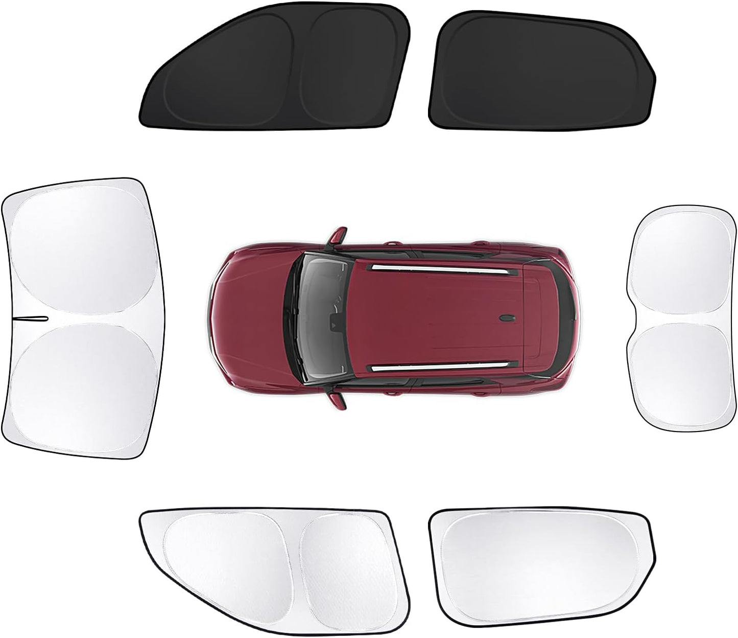 6pcs Car Window Shades for Chevrolet Trailblazer 2021-2025 Accessories,Windshield Side Rear Full Sunshade,Sun Visor UV Blocking, Privacy Protection and Blackout for Camping Outdoor