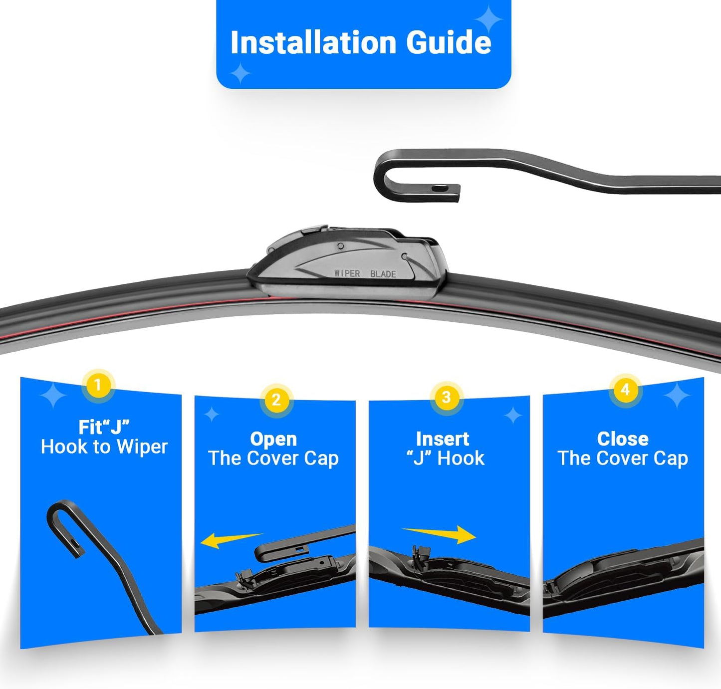 Windshield Wiper Blades Replacement for 2011-2020 Toyota Sienna Original Factory Quality Front Rear Wipers Blade Set for My Car - 28" 20" 16" (Pack of 3)