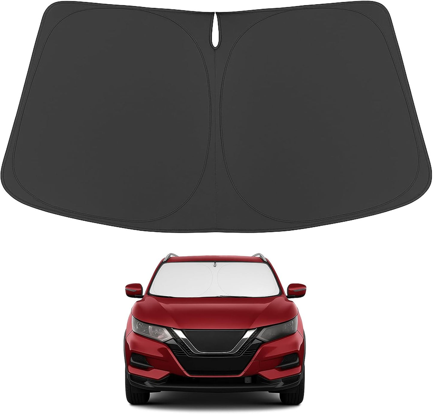 Proadsy for Nissan Rogue 2014-2020 Windshield Sun Shade 4-Layer Foldable Front Sunshade Protector Sun Visor Blocks UV Rays Keep Car Cooler
