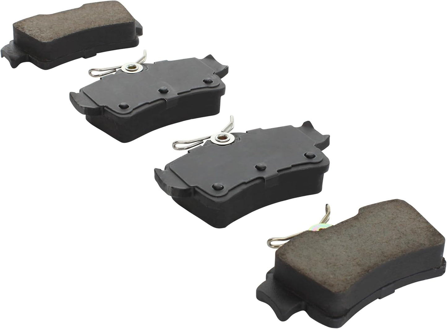 Premium Semi-Metallic Rear Brake Pads (1001-0627AM) Compatible with Ford Mustang 1994-2001