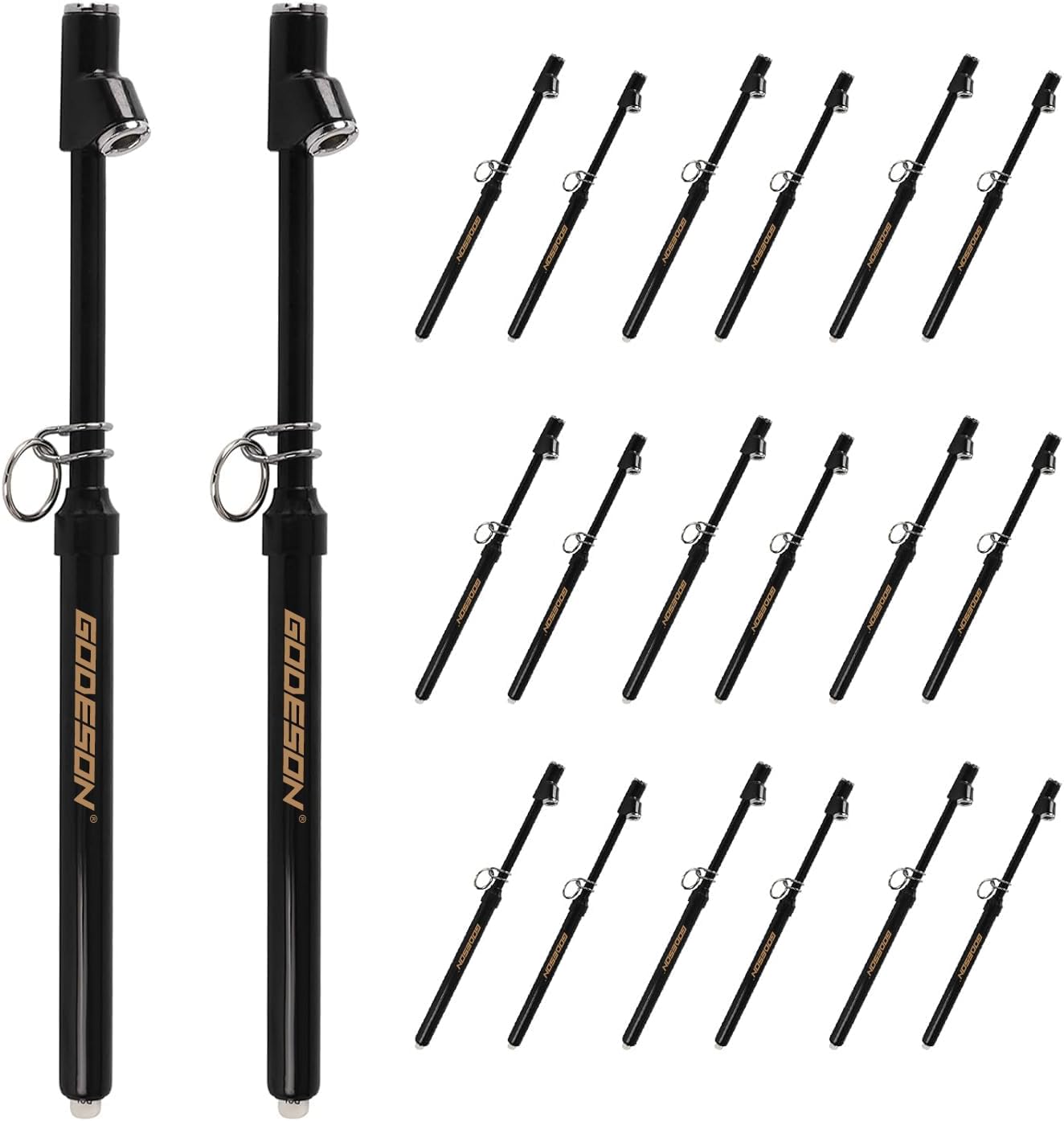 GODESON Dual Head Tire Pressure Gauge, Heavy Duty Pencil Tire Gauge Range 10-150PSI,Dual Head Truck Pen Air Pressure Gauge (Pack of 20)…