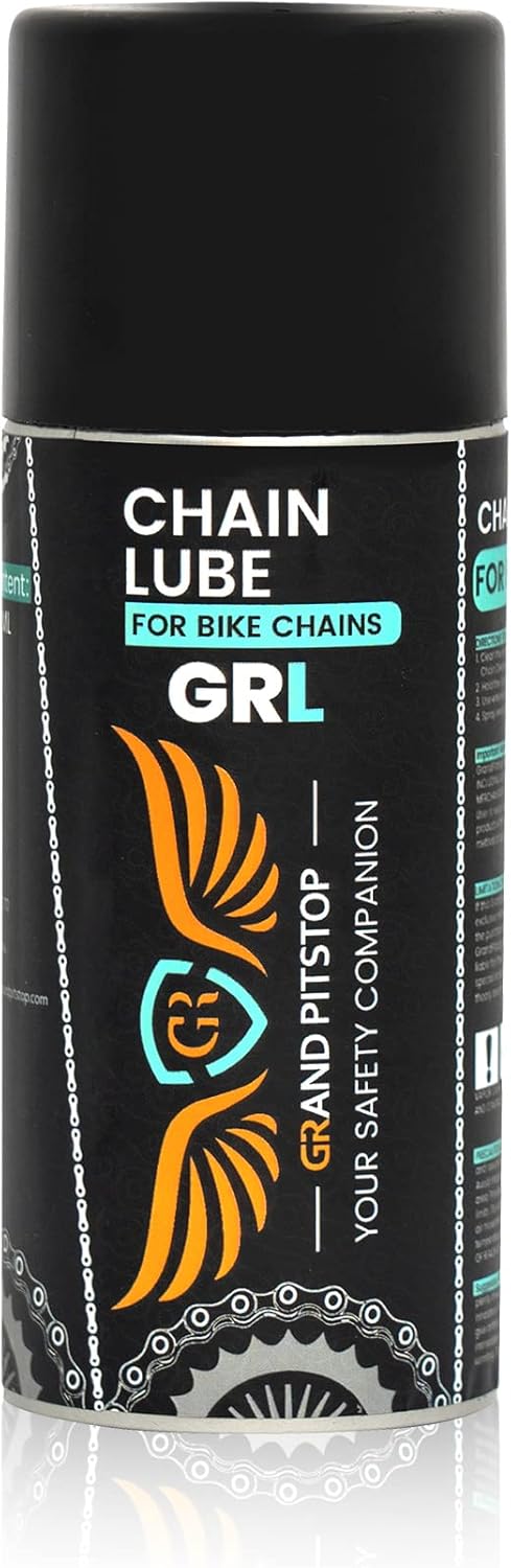 GRAND PITSTOP Chain Cleaner, Degreaser 160ml and Chain Lube, Greaser, 160ml Motorcycle Bike Chain Cleaner for all bikes Motorcycles, Super Durable