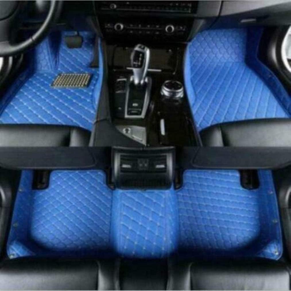 Custom All-Weather Protection Luxury Leather Floor Mats for Cars SUVs Trucks According Anti-Slip Leather Floor mats ﻿ (10,Blue)