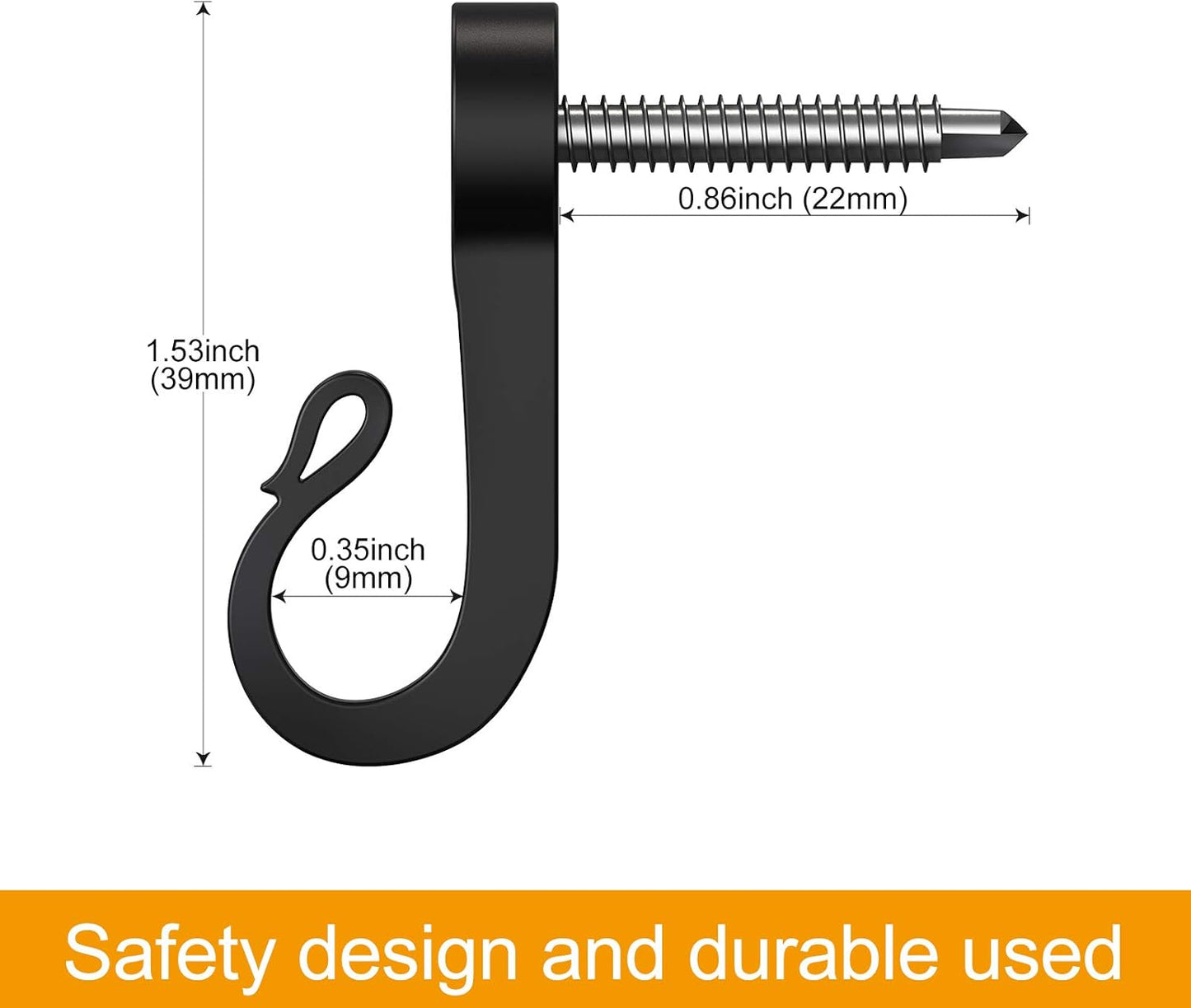 28-Pack Q-Hanger Hook for Indoor and Outdoor Christmas Lights, Garage, New Year Party - Home String Light Hangers With Screw