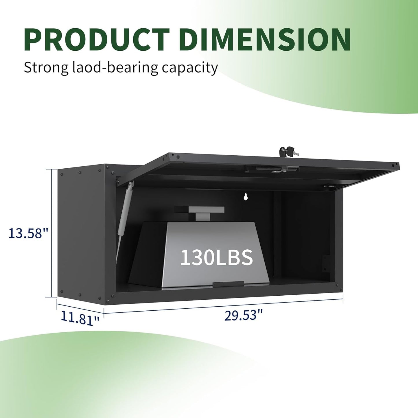 Garage Wall Cabinet,Metal Wall Cabinet with Doors and Adjustable Shelves,Steel Utility Wall Mounted Tool Cabinets for Home,Office,Kitchen,Warehouse