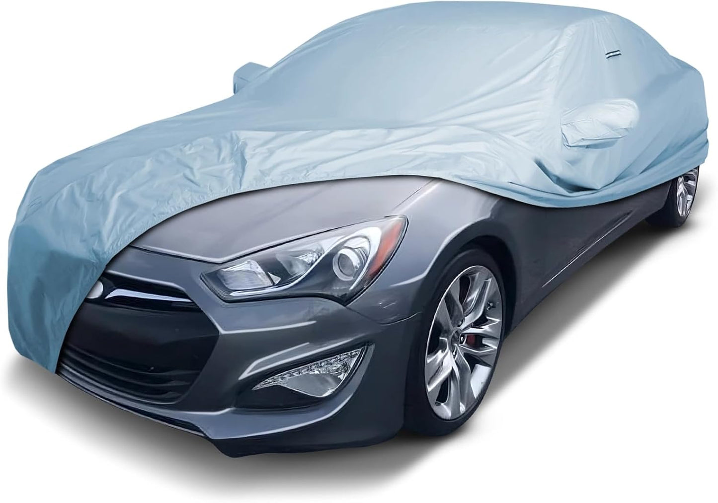 iCarCover Custom Car Cover for Hyundai Genesis Coupe 2010-2016, Waterproof All-Weather Rain Snow UV Sun Protector Full Exterior Weatherproof Indoor Outdoor Car Cover with Strap