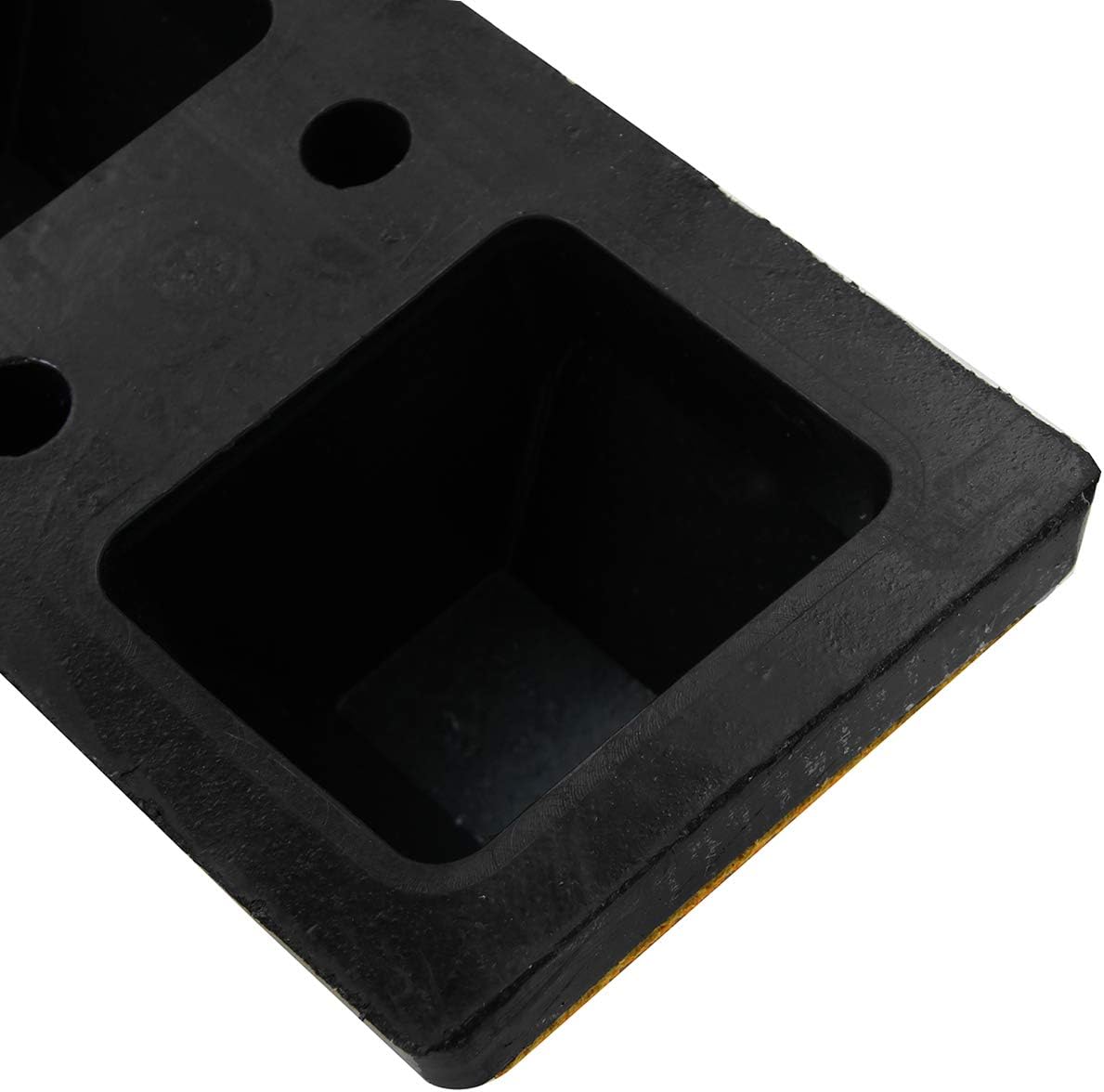 Parking Stopper for Garage 72" Long 1 Pack with 4 Installation Bolts High Reflective Yellow Safety Stripes Wheel Stop Stoppers for Car Truck RV and Trailer Stop Aid 1 Pack