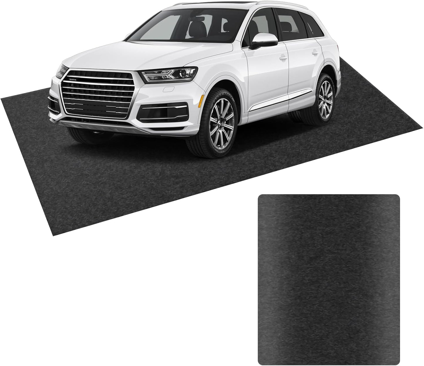 AAIN Oil Spill Mat (17' x 7'4"), Garage Floor Mat, Absorbent Oil Pad, Premium Maintenance Mat, Waterproof, Protect Garage Surface from Spill & Stain, Reusable, Washable, Durable, Black