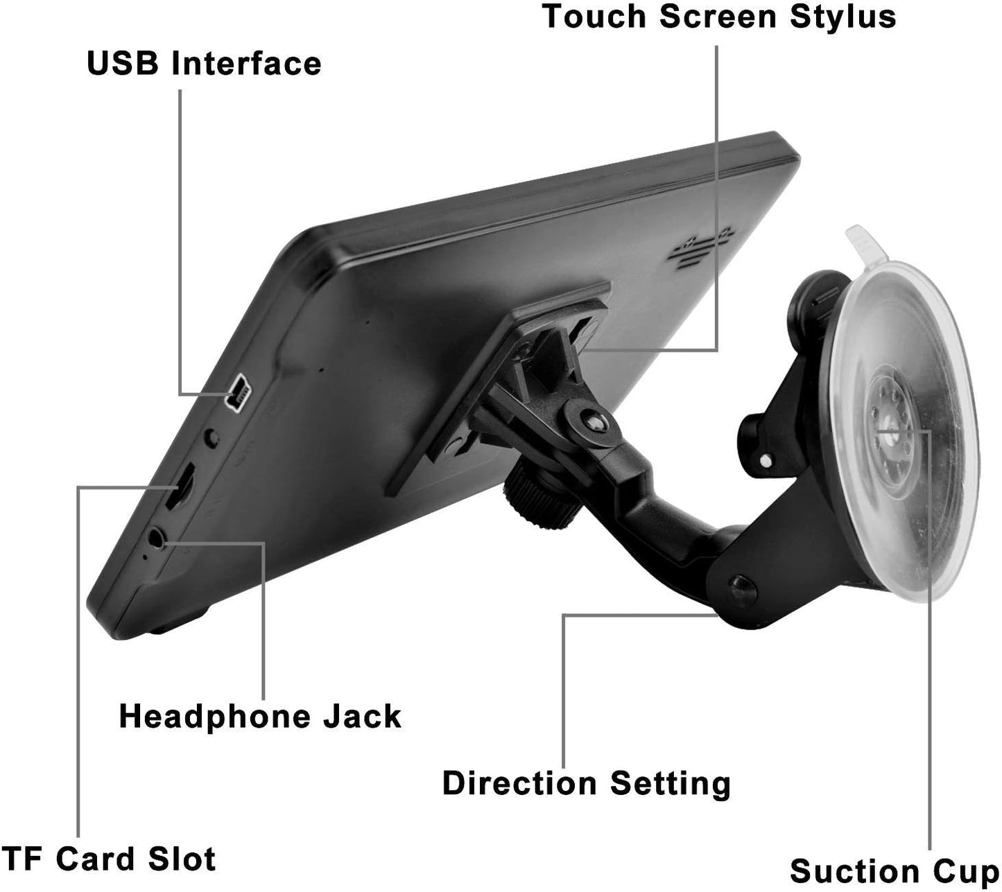 Car GPS Navigation GPS Navigation for Truck & RV & Car,9 inch Trucker GPS for Semi Truck 2025 Map, Turn-by-Turn Directions,Free Update Map