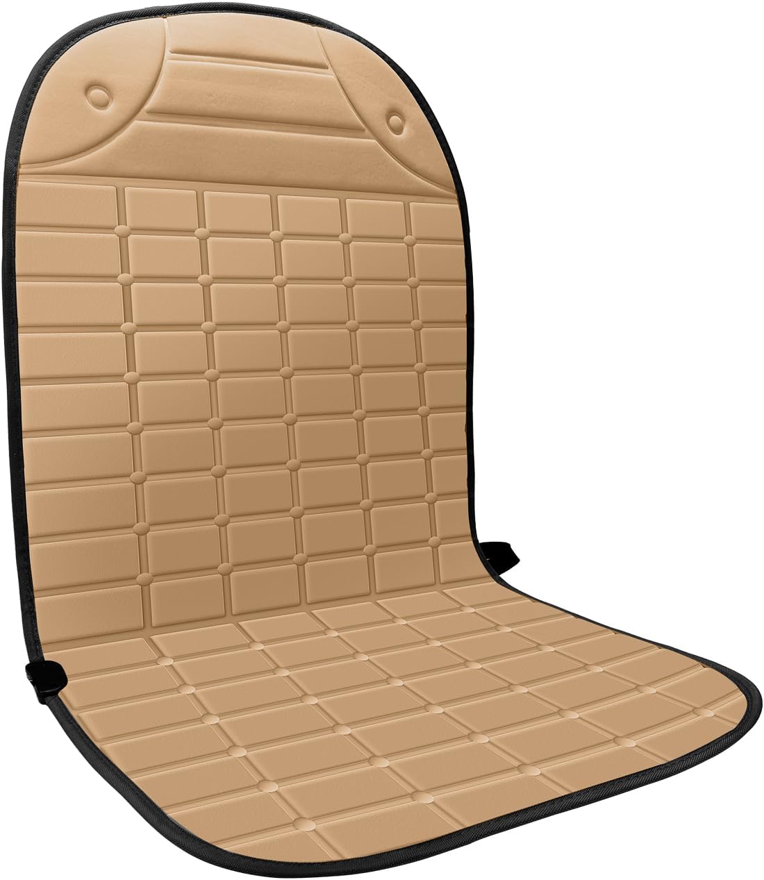 Seat Cover for Cold Weather, Winter Seat Cushion with Adjustanle Buckle for Full Back and Seat (2, Khaki)