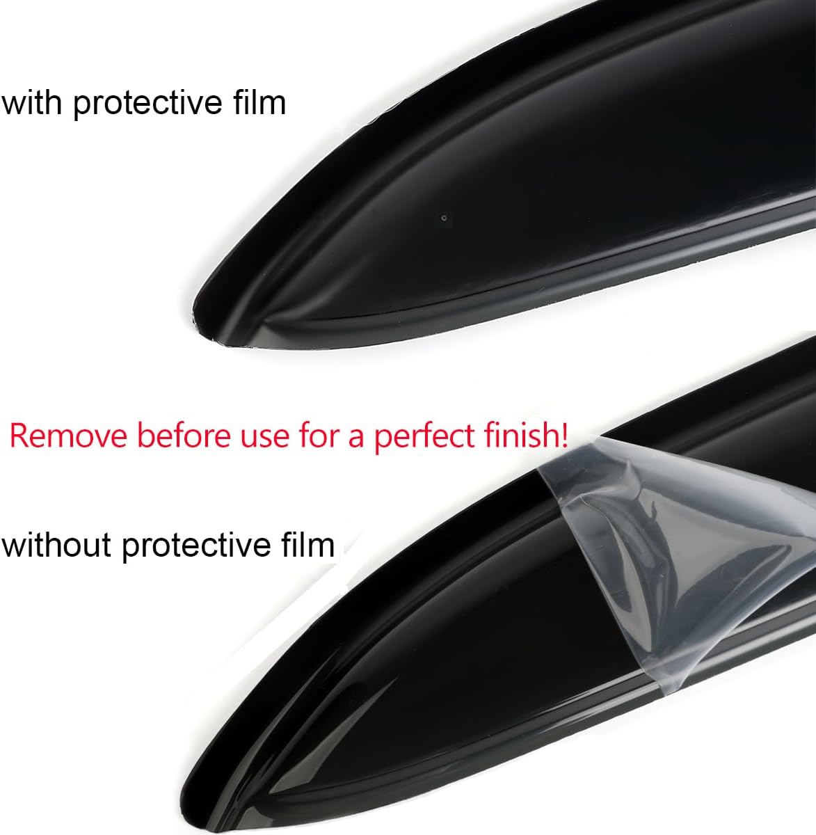 94332 Side Window Visor Wind Vent Deflector fit for 2020-2025 Ford Explorer,4pcs Outside Mount Style Dark Smoke Nice Sun Rain Guards Set