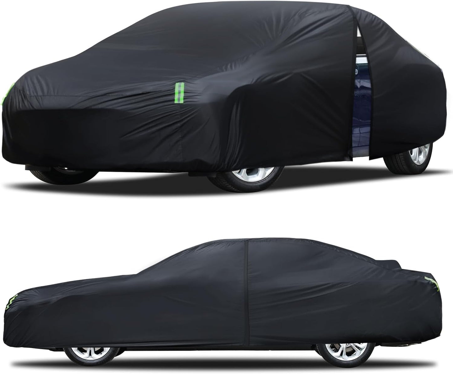 Car Cover Waterproof All Weather for Automobiles, Size A3 Universal Fit for Sedan Camry, Ford Mustang, Chevy Camaro/Malibu, Kia Optima, Hyundai Sonata, Nissan Altima, Tesla Model (187-198 inch)