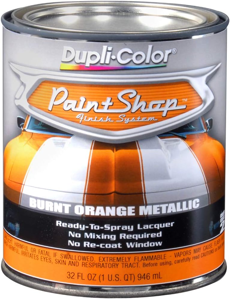 Dupli-Color (EBSP21100-2 PK 'Paint Shop' Burnt Orange Metallic Finish System Base Coat - 1 Quart, (Case of 2)