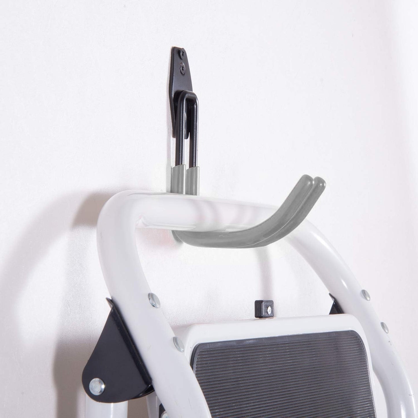 Garage Storage Utility Hooks，Garage Garden Tool Organizer，Steel Wall Mount Hooks, Large Garden U Hooks （2 Pack） (Type-2-Gray)