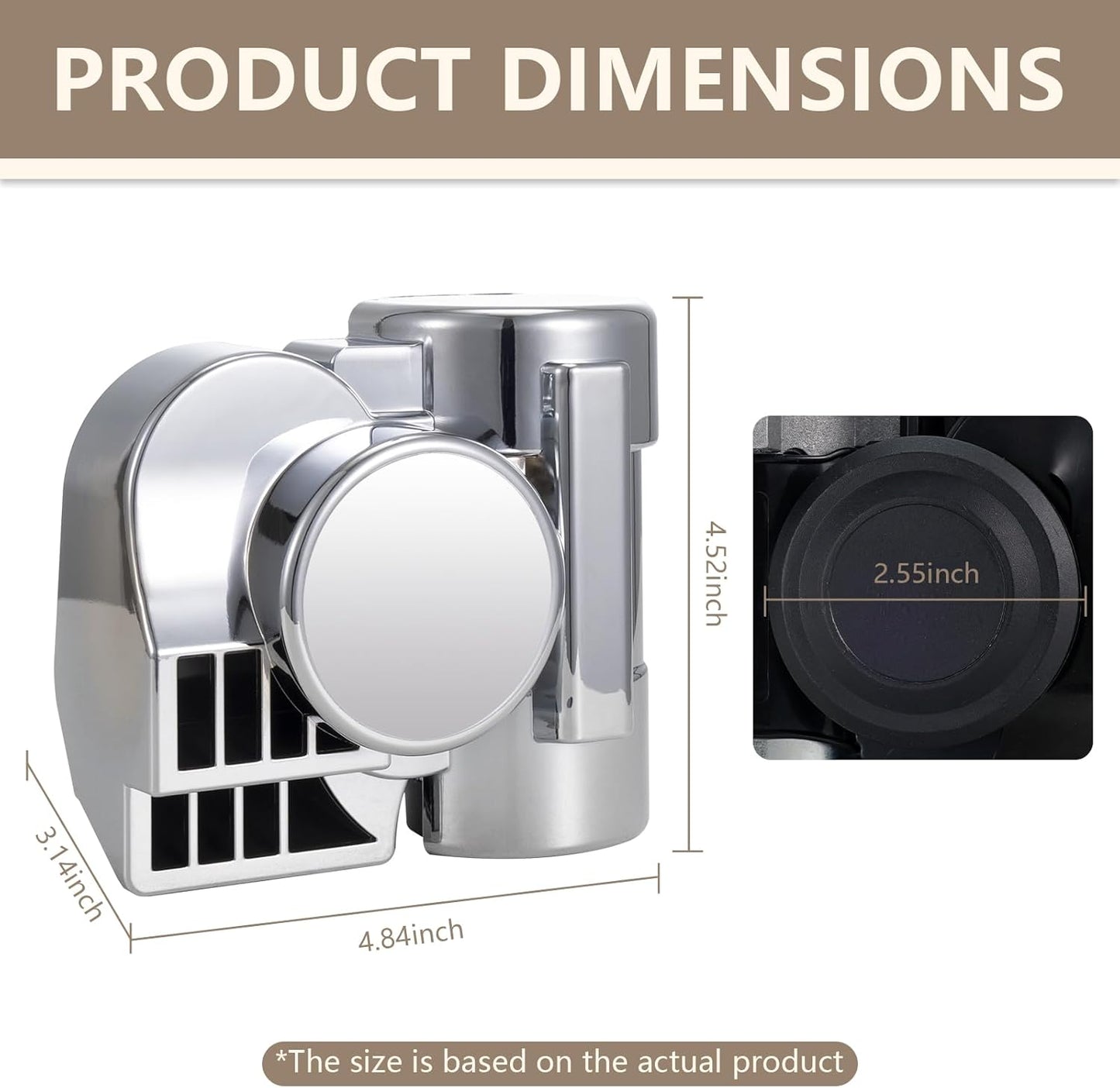 12V Snail Air Horn Train Horn for Motorcycle,Super Loud Air Horn Kit with Truck and Car, Motorbike Compatible - 150DB Train Sound for Boats & Pickups