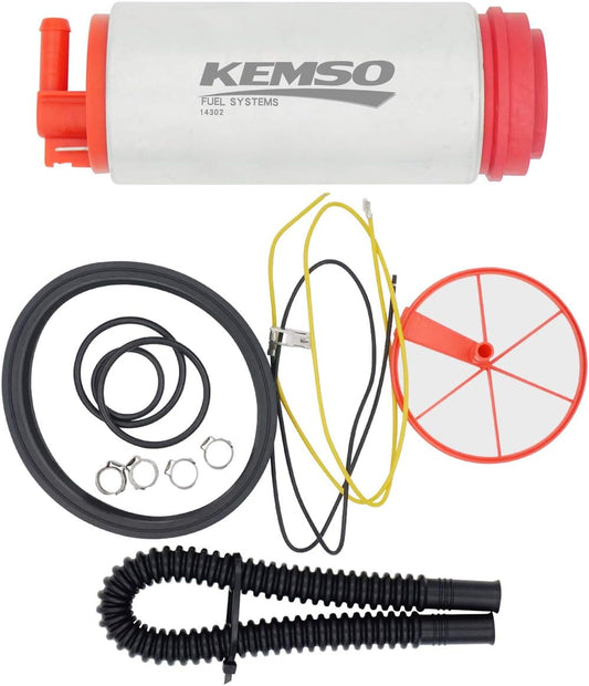 KEMSO 340LPH High Performance Fuel Pump for Volkswagen Beetle 1998-2013 | Bora 1998-2009 | GTI 2006-2013 | Jetta 1999-2013 | Lupo 1998-2009 | Derby 2000-2006 | Eos/GTI 2007-2013 | Golf 1998-2006