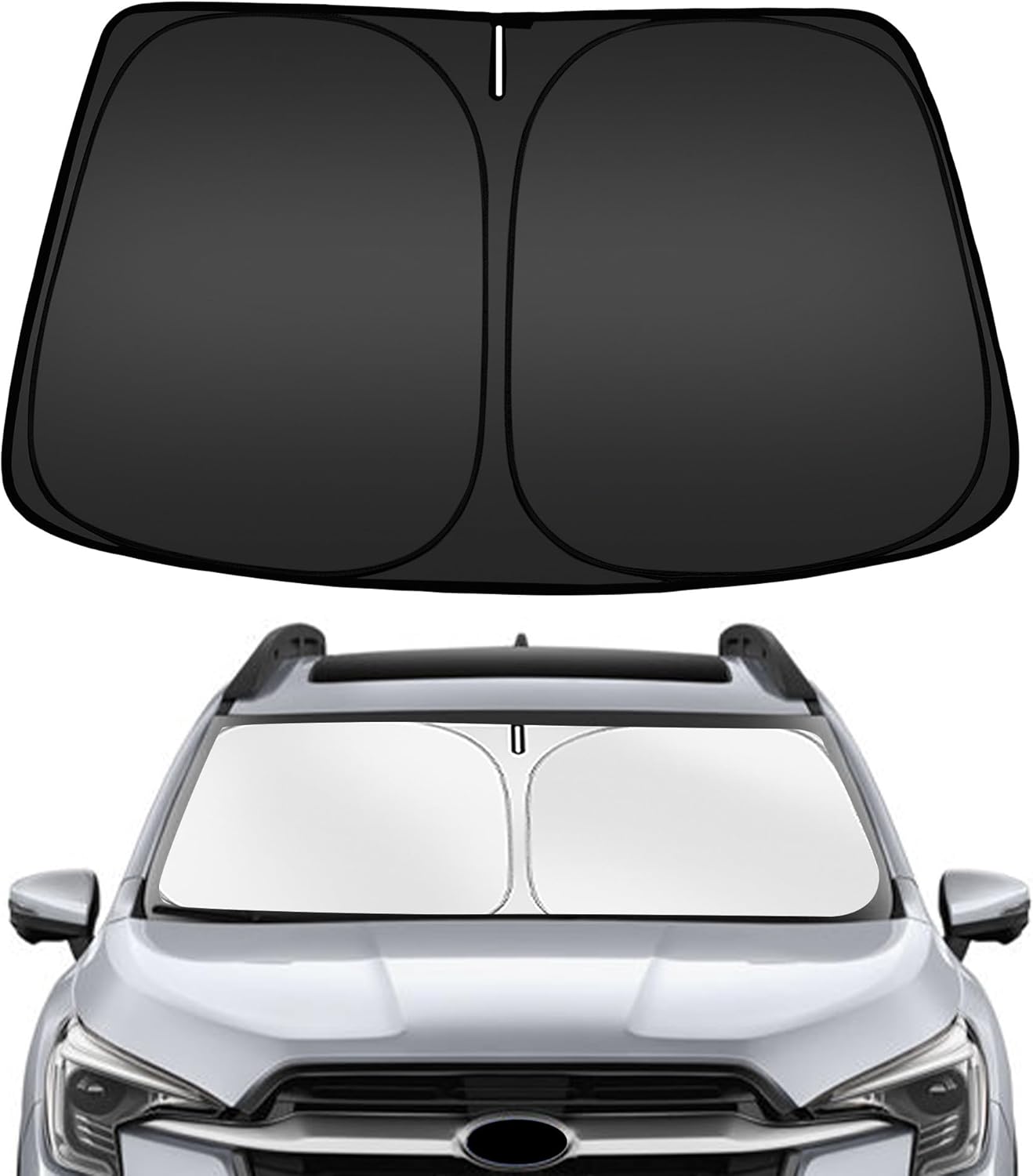ARISMOTOR Windshield Sun Shade for Su-baru Ascent 2019-2025, Custom Fit Foldable Front Window Sunshade Sun Visor Protector, Block UV Rays Keep Your Car Cooler