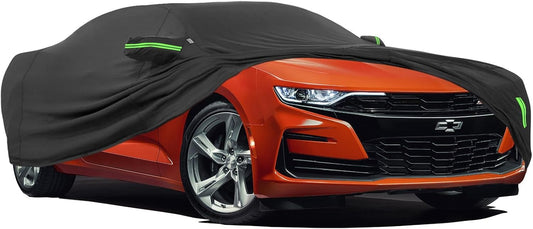 Proadsy 2025 Upgrade Car Cover Compatible with Chevrolet Chevy Camaro 2010-2024 2025 Windproof All Weather Waterproof Sun Rain UV Dust Snow Protection Outdoor Covers