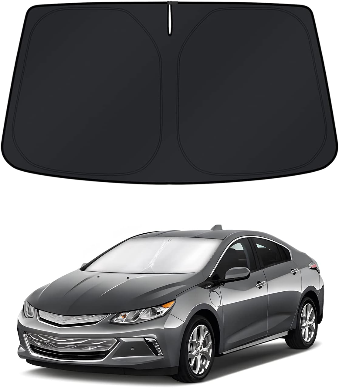 KUST Windshield Sun Shade for Chevy Volt 2016–2019 Window Shade Sun Visor Cover Foldable Blocks UV Rays Keep Your Car Cooler