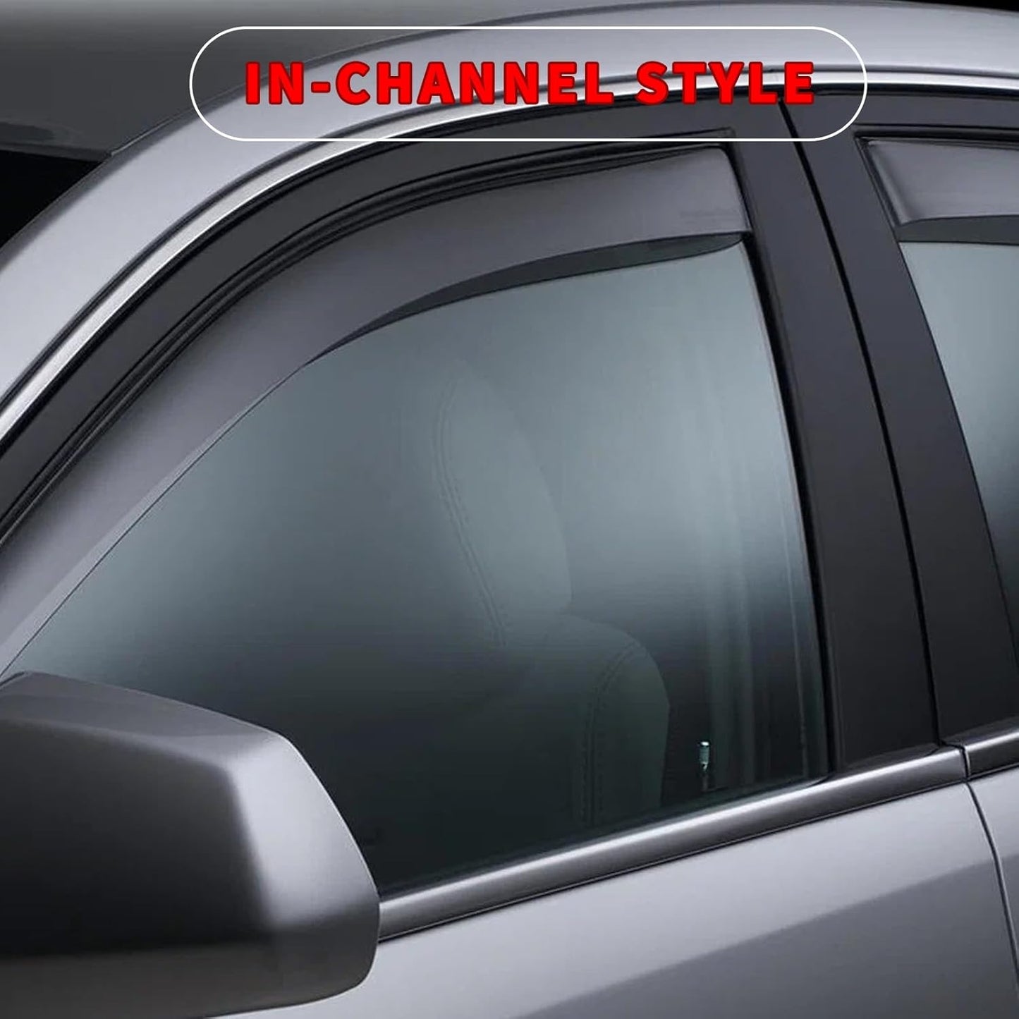 in Channel Window Visors for Ford Explorer 2020 2021 2022 2023 2024 2025, Durable Rain Guards, Vent Window Visors Shades, Wind Deflectors for 20-25 Explorer, 4PCS