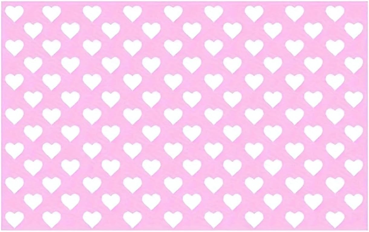 Car Rear Tail Light Lamp Stickers, Hollow Heart Pattern Sticker, Waterproof Taillight Tint Film Sheet for Car Rear Tail Lights, Funny DIY Headlamp Taillight Cover Trim (Pink)