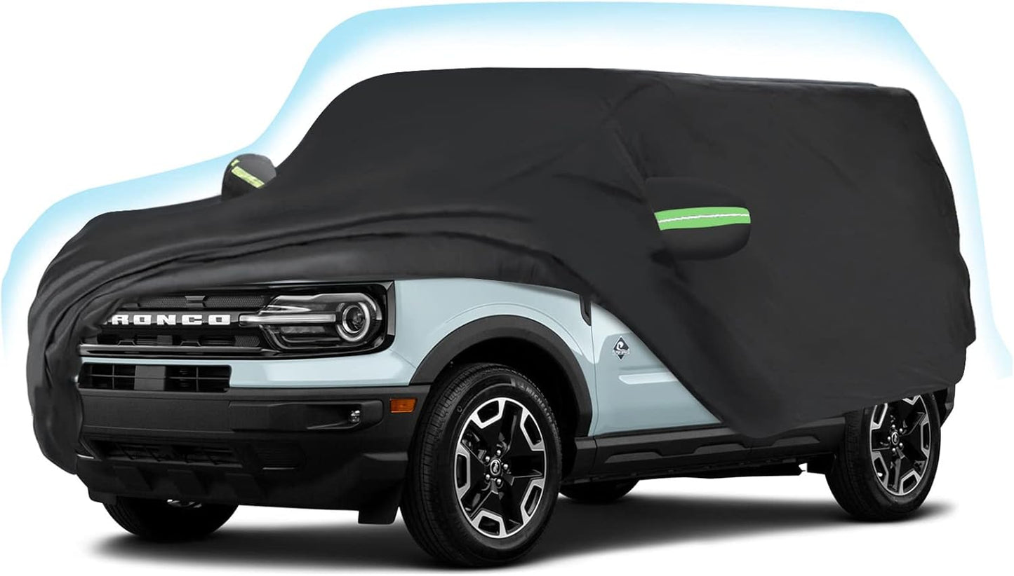Proadsy 2025 Upgrade Car Cover Compatible with Ford Bronco Sport 2021-2024 2025 210T Windproof All Weather Waterproof Sun Rain UV Dust Snow Protection Outdoor Covers