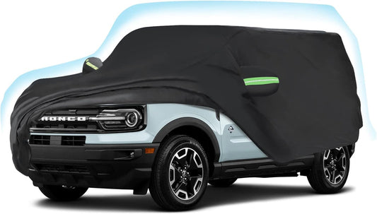 Proadsy 2025 Upgrade Car Cover Compatible with Ford Bronco Sport 2021-2024 2025 210T Windproof All Weather Waterproof Sun Rain UV Dust Snow Protection Outdoor Covers
