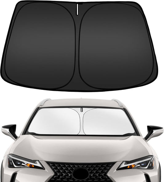 ARISMOTOR Windshield Sun Shade for Le-xus UX UX200 UX250h UX260h UX300h UX300e 2019-2025 2026, Custom Fit Foldable Front Window Sunshade Sun Visor Protector, Block UV Rays Keep Your Car Cooler