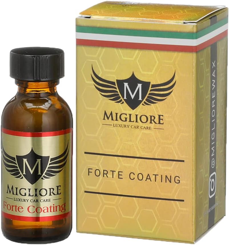 Migliore Forte Coating: 9H High Strength Premium Graphene Coating │5+ Years of Protection │ Apply After Car Wash Clay Bar Buffer Polisher │ Auto Marine Boat Motorcycle